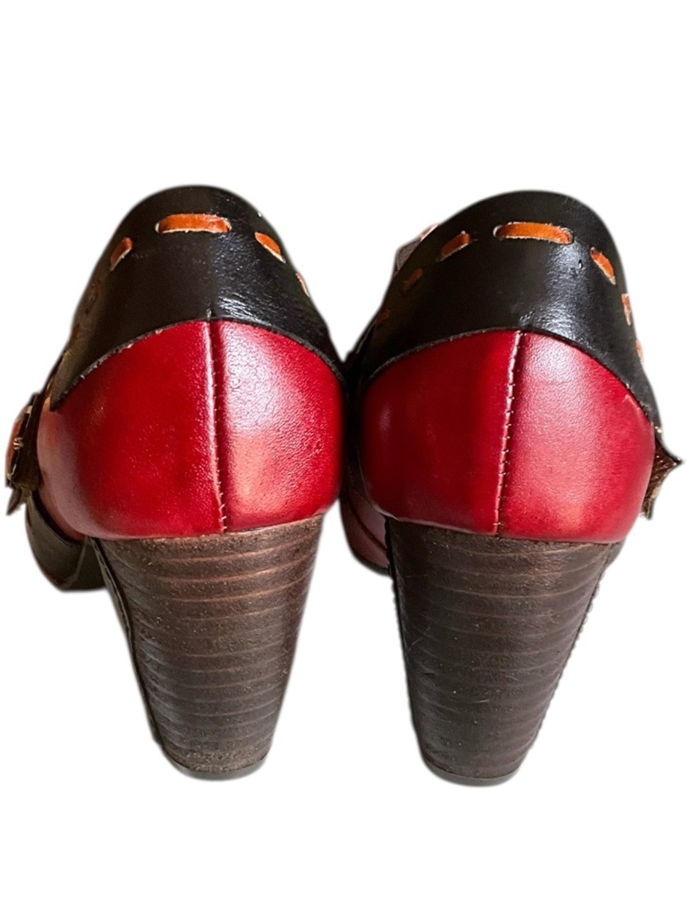 Spring Step (L'Artiste) Wondrous Ankle Booties Shoes Leather Heels Sz 39 / 8.5 - Picture 12 of 14